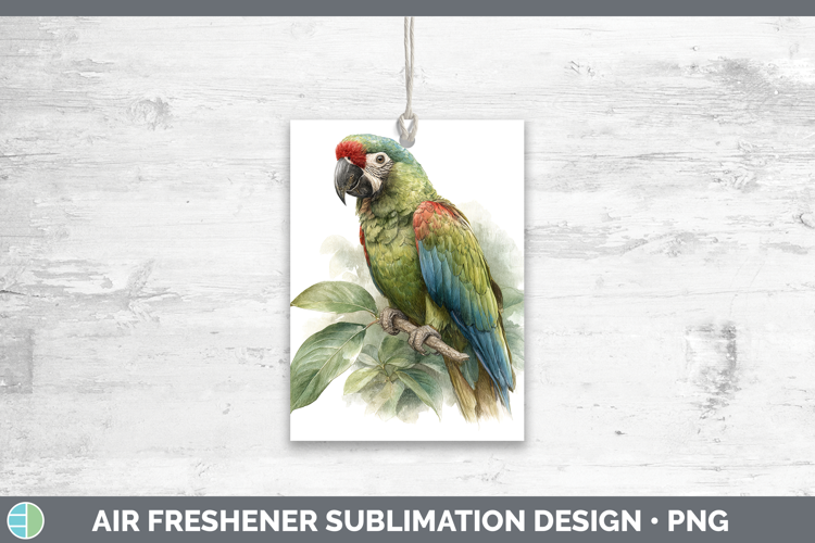 Redshouldered Macaw Parrot Botanicals Air Freshener Sublima