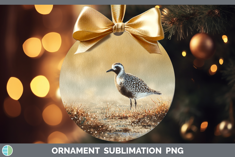 Blackbellied Plover Shorebirds Sunset Ornament Sublimation
