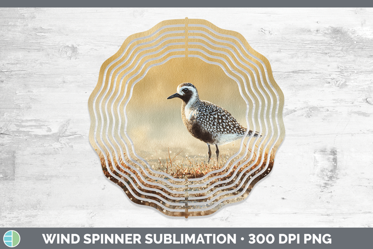 Blackbellied Plover Shorebirds Sunset Wind Spinner Sublimat