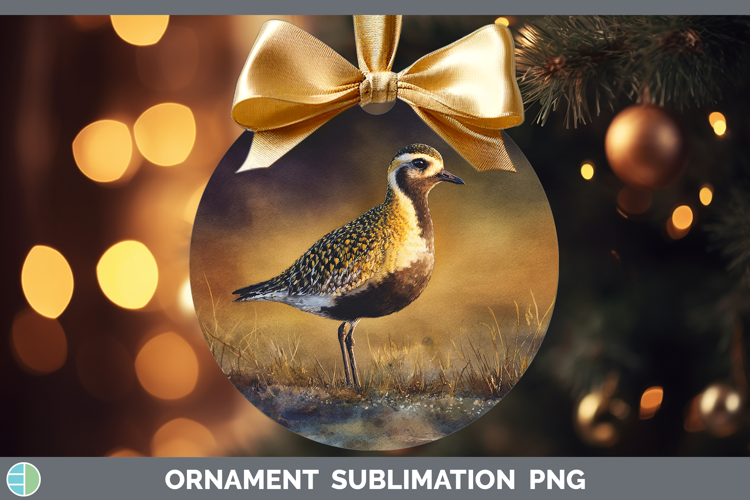American GoldenPlover Shorebirds Sunset Ornament Sublimatio