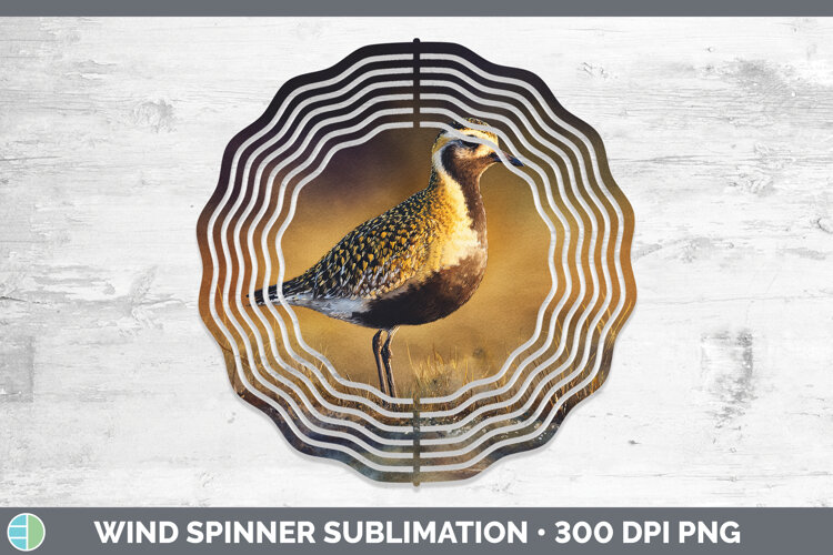 American GoldenPlover Shorebirds Sunset Wind Spinner Sublim example image 1