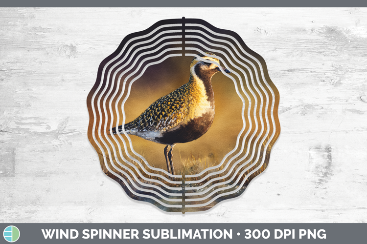 American GoldenPlover Shorebirds Sunset Wind Spinner Sublim