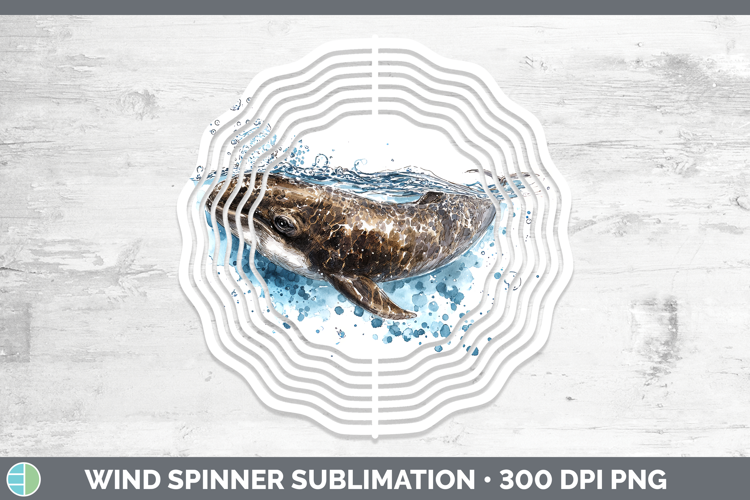 Cuvier’s Beaked Whale Whales Sketch Wind Spinner Sublimation