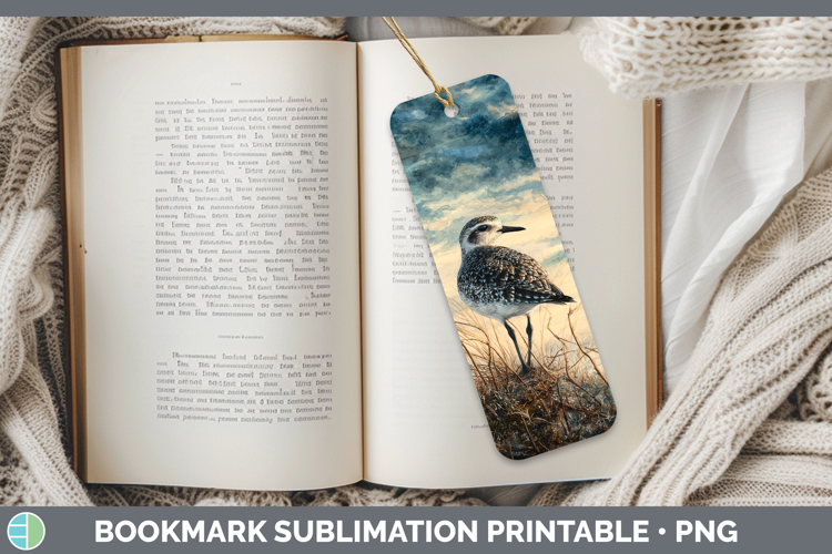 Blackbellied Plover Shorebirds Sunset Bookmark Sublimation