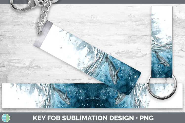 Cuvier’s Beaked Whale Whales Sketch Key Fob Sublimation Desi example image 1
