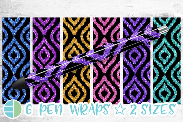 Ikat Pen Wrap Bundle - Epoxy Pen Wrap Sublimation