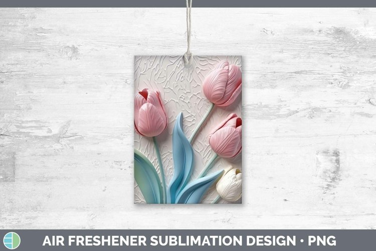 3D Tulip Air Freshener Sublimation Car Freshener Designs