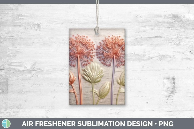 Gorgeous3D Flowers Air Freshener design.