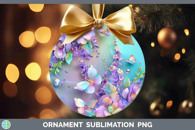Enchanted Flowers 3D Snapdragon Ornament Sublimation Bauble