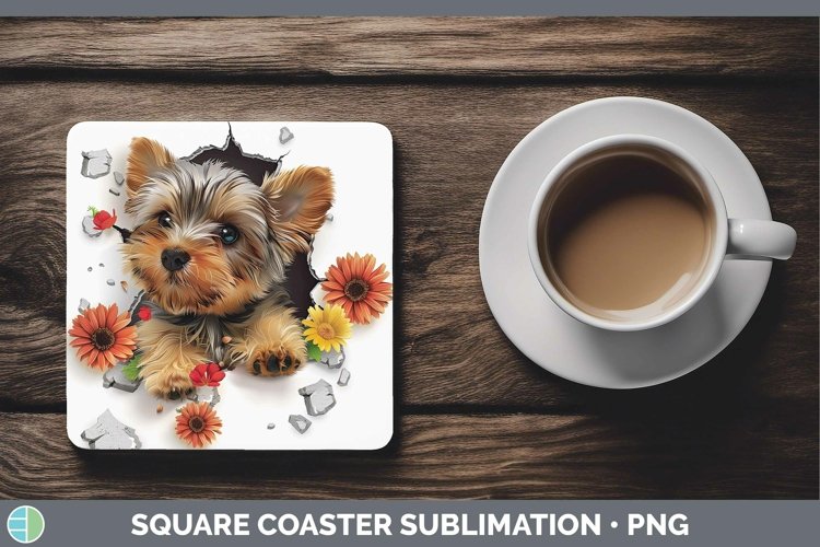 Gorgeous3D Square Coaster design.