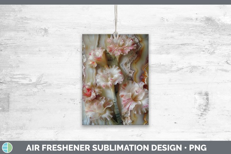 Gorgeous3D Agate Flowers Air Freshener design.