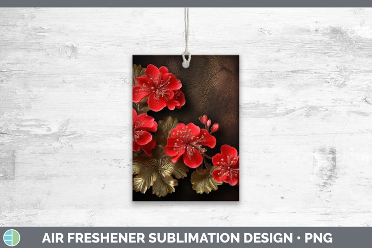 Gorgeous3D Black and Gold Air Freshener design.