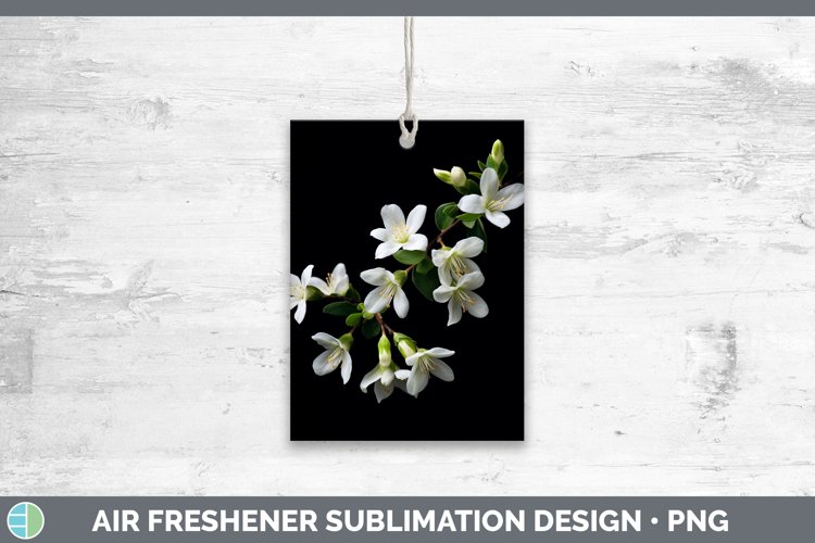 Flowers Jasmine Air Freshener Sublimation Car Freshener Desi