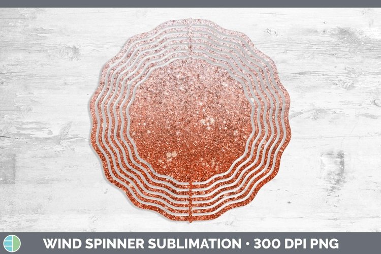 GorgeousGlitter Ombre Wind Spinner design.
