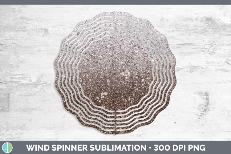GorgeousGlitter Ombre Wind Spinner design.