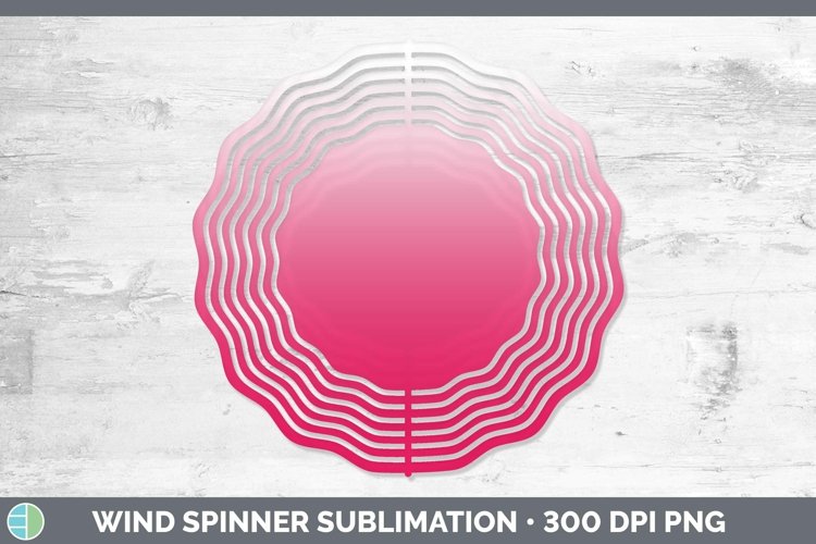 Ombre Pink Wind Spinner Sublimation Spinner Designs example image 1