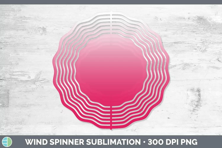 Ombre Pink Wind Spinner Sublimation Spinner Designs