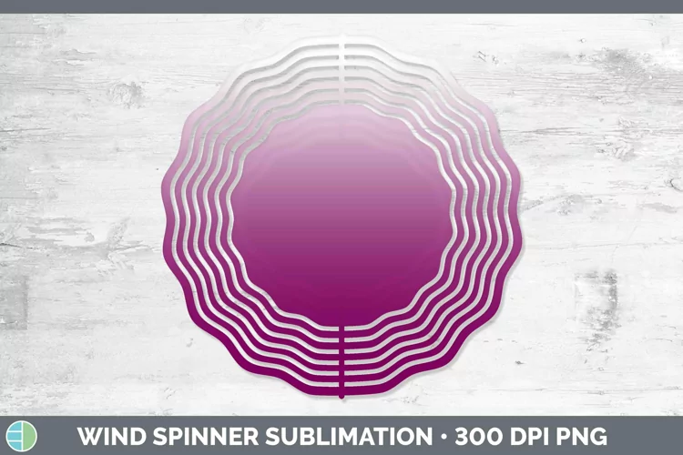 Ombre Berry Wind Spinner Sublimation Spinner Designs