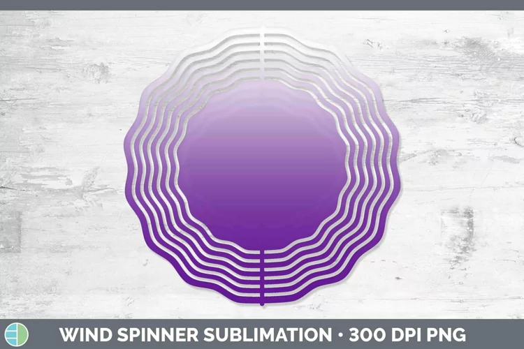 Ombre Purple Wind Spinner Sublimation Spinner Designs