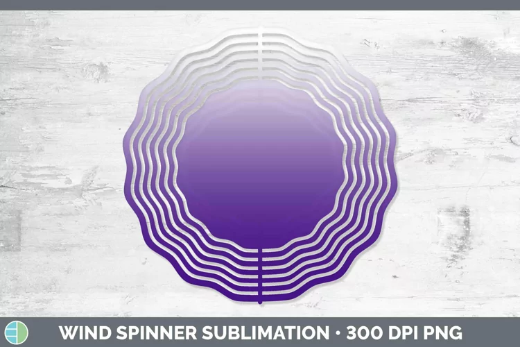 Ombre Purple Wind Spinner Sublimation Spinner Designs