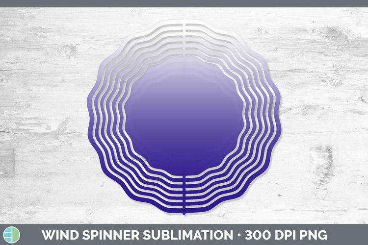 Ombre Deep Purple Wind Spinner Sublimation Spinner Designs example image 1