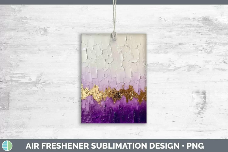 Ombre Paint Purple 02 Air Freshener | Sublimation Car Freshe