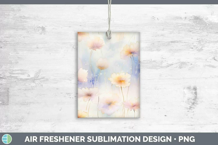 Watercolor Pastel Air Freshener Sublimation Car Freshener De