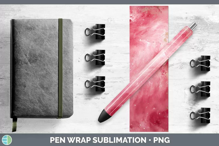 Pink Galaxy Pen Wrap Sublimation Epoxy Pen Designs