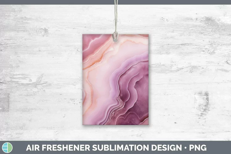 Pink Geode Air Freshener Sublimation Car Freshener Designs