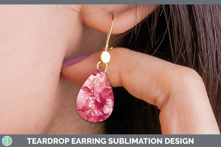 GorgeousPink Teardrop Earrings design.