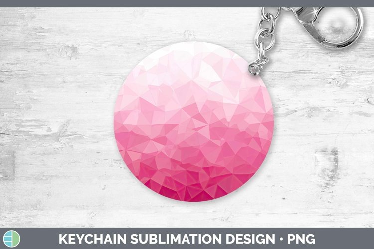 Pink Gradient Ombre Keychain Sublimation Keyring Designs