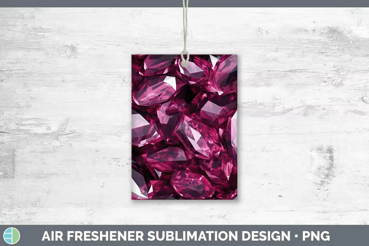 Pink Holographic Air Freshener Sublimation Car Freshener Des