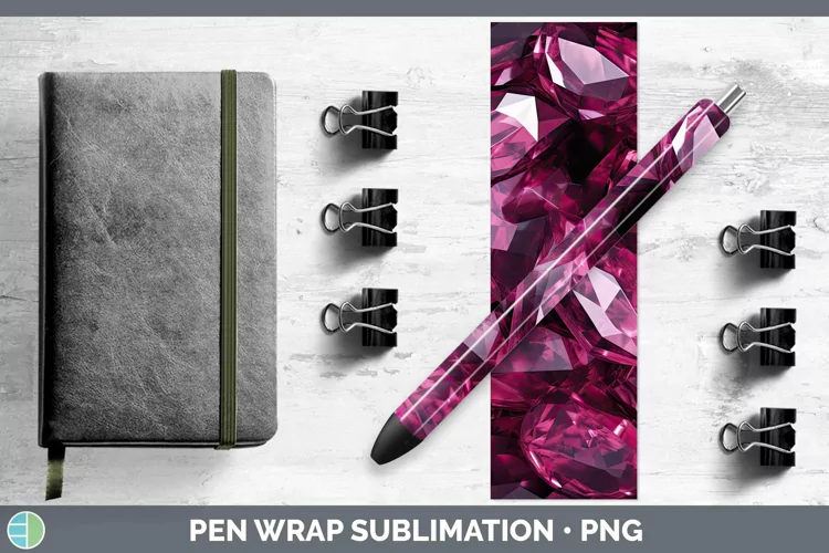 Pink Holographic Pen Wrap Sublimation Epoxy Pen Designs