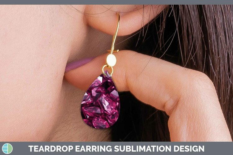 GorgeousPink Teardrop Earrings design.
