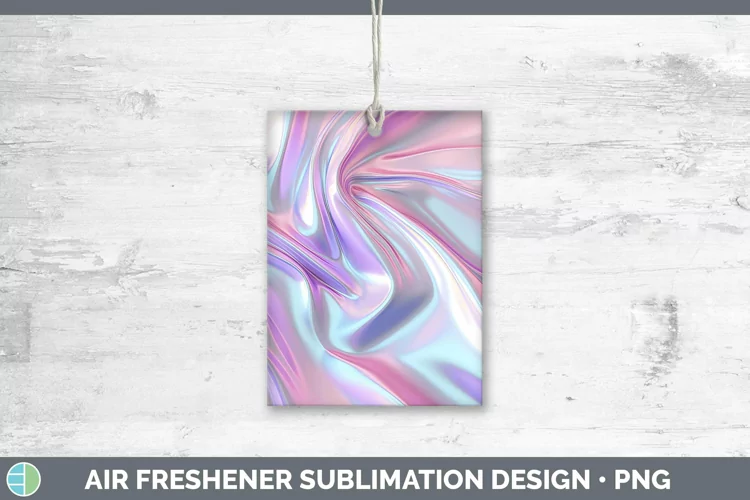 Pink Opalescent Air Freshener Sublimation Car Freshener Desi