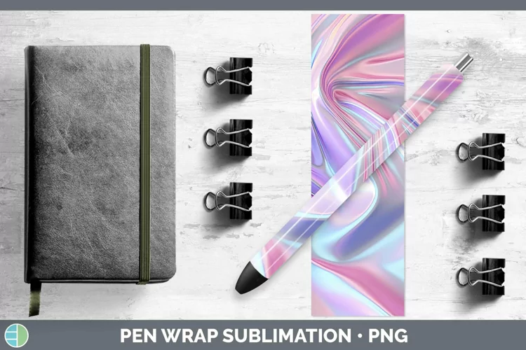 Pink Opalescent Pen Wrap Sublimation Epoxy Pen Designs