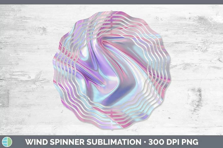 Pink Opalescent Wind Spinner Sublimation Spinner Designs