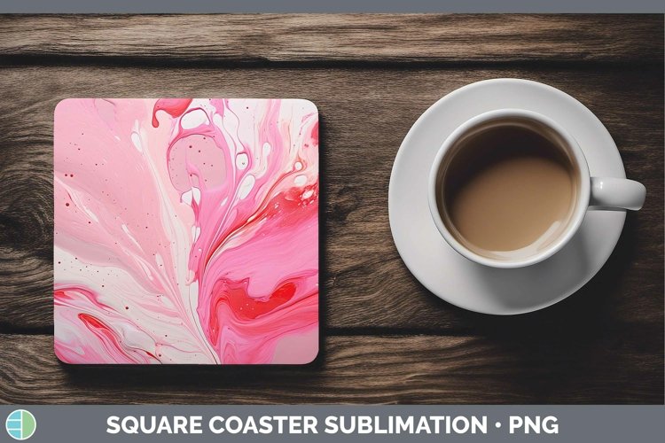 GorgeousPink Square Coaster design.