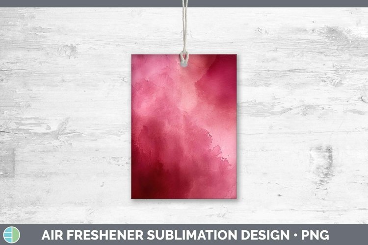 Pink Watercolor Air Freshener Sublimation Car Freshener Desi