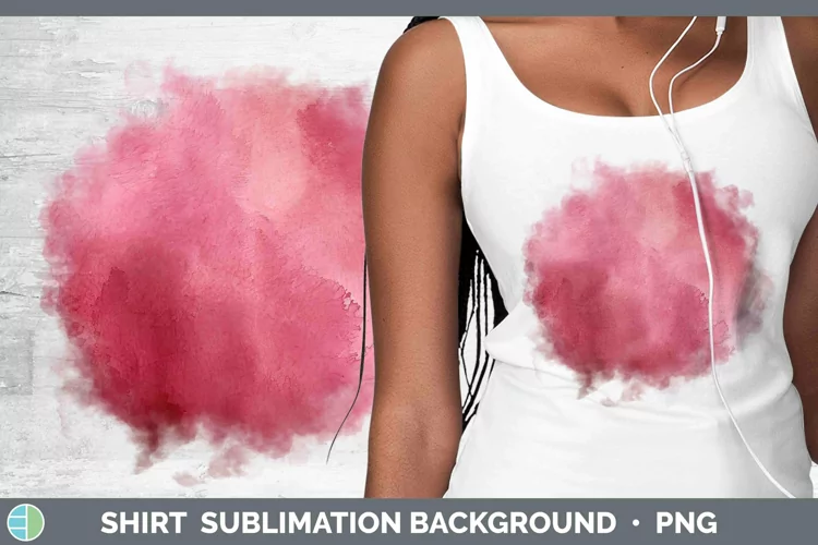 Pink Watercolor Shirt Sublimation Sublimation Background Des