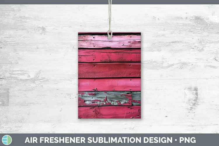Pink Wood Air Freshener Sublimation Car Freshener Designs