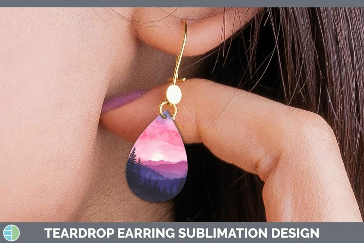 GorgeousPink Teardrop Earrings design.