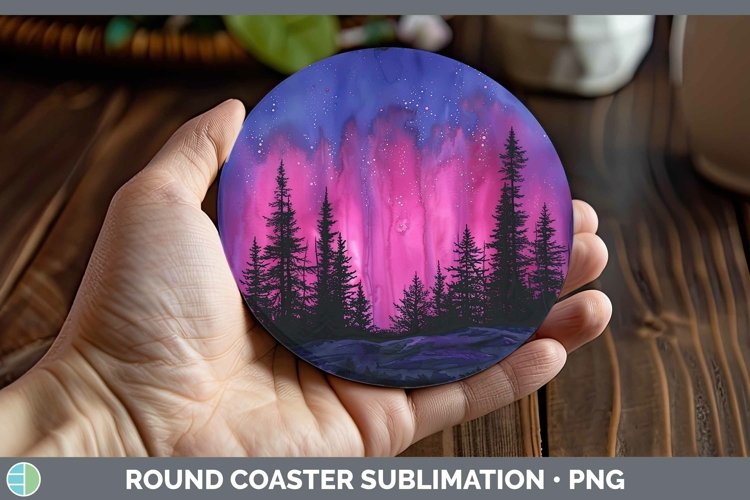 GorgeousPink Round Coaster design.