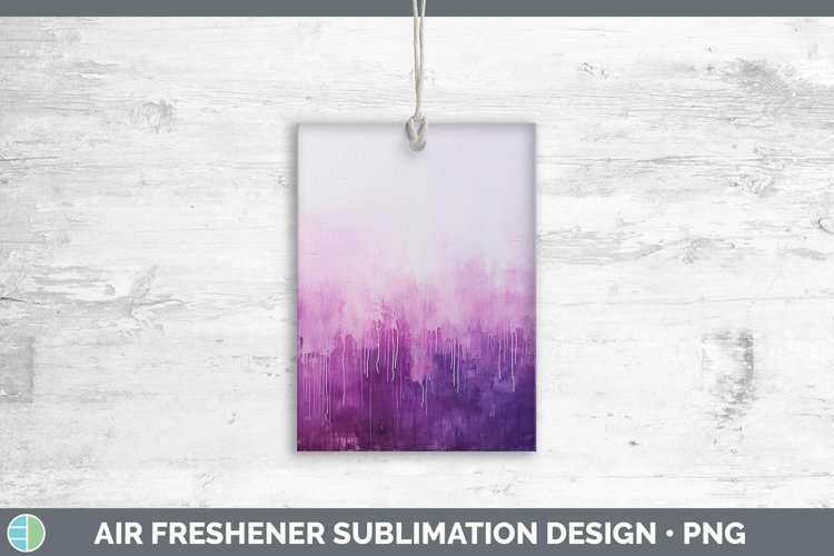 Purple Gradient Ombre Air Freshener Sublimation Car Freshene example image 1