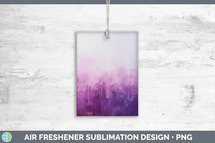 Purple Gradient Ombre Air Freshener Sublimation Car Freshene