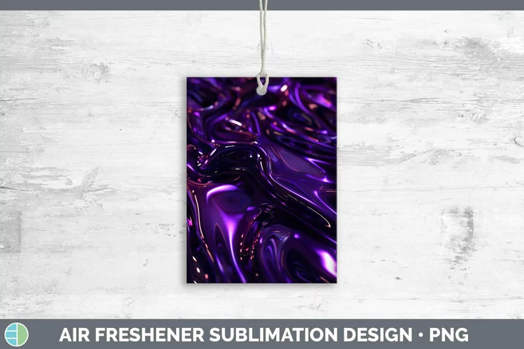 Purple Opalescent Air Freshener Sublimation Car Freshener De