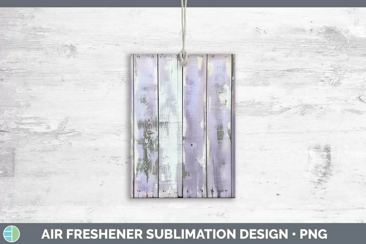 Purple Wood Air Freshener Sublimation Car Freshener Designs