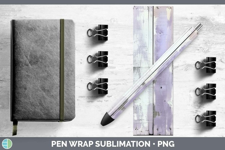 Purple Wood Pen Wrap Sublimation Epoxy Pen Designs example image 1