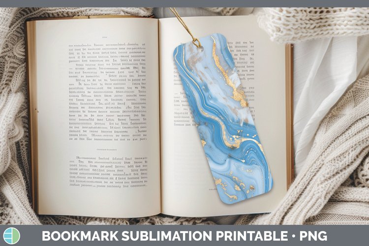 GorgeousBlue Bookmark design.