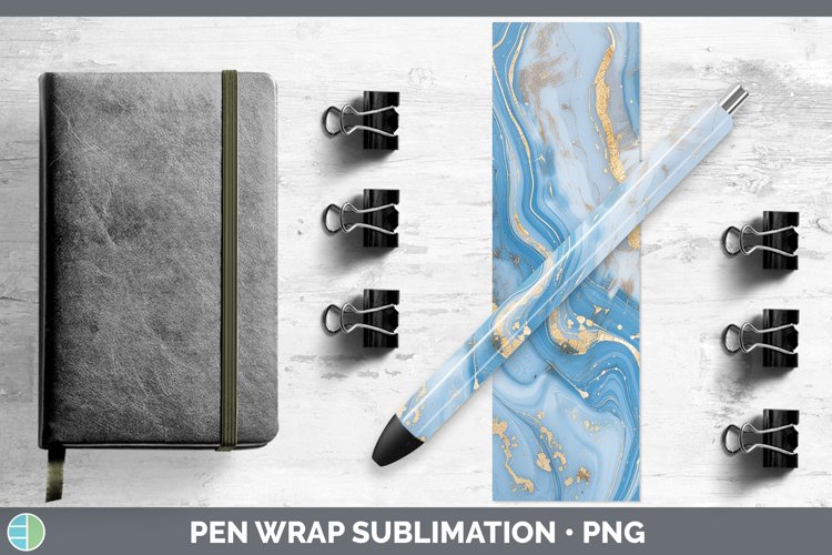 GorgeousBlue Pen Wrap design.